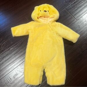 Pottery Barn Kids Disney Winnie the Pooh Yellow Adorable Fuzzy Onesie